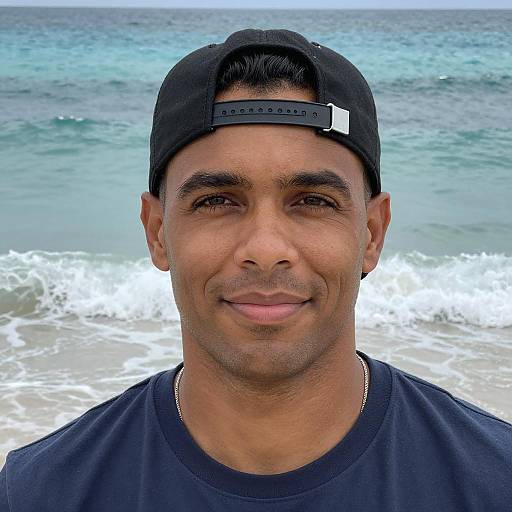 Relaxed Man at Turquoise Beach