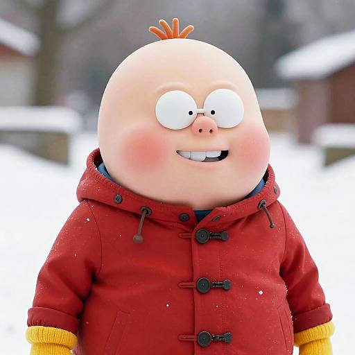 Realistic Eric Cartman in Winter