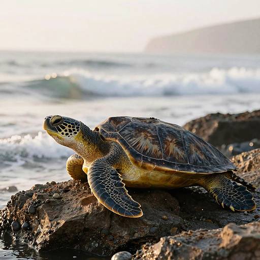 Stoic Leatherback Turtle Portrait