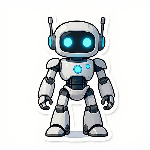 Hi-Tech Robot Brush Pen Cartoon