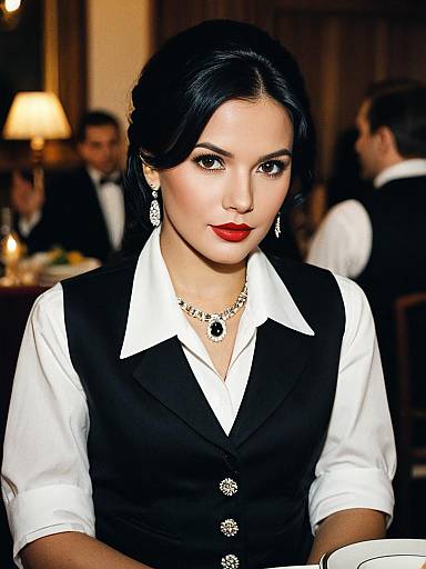 Classy Solo Dinner Portrait