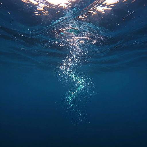 Bioluminescent Underwater Currents Visualization