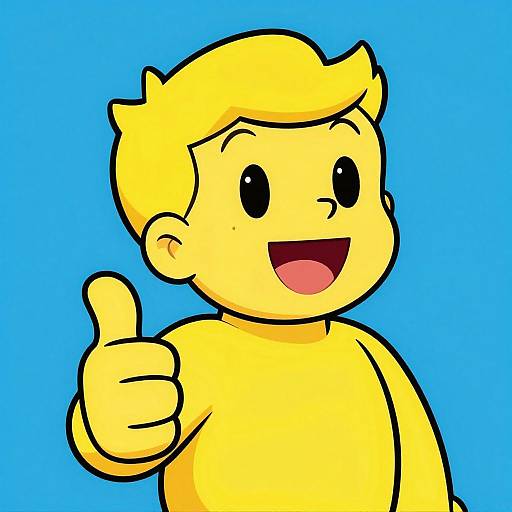 Vintage Vault Boy Thumbs Up