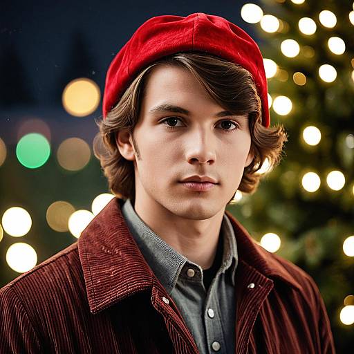 Photorealistic Holiday Movie Portrait