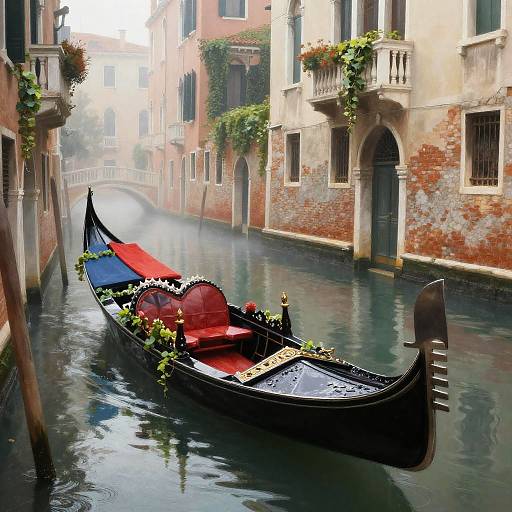 Venetian Gondola in Misty Ivy