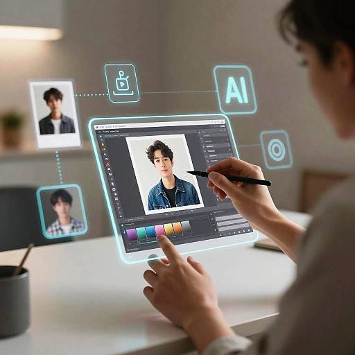 AI-Powered Photo Editing Concept
