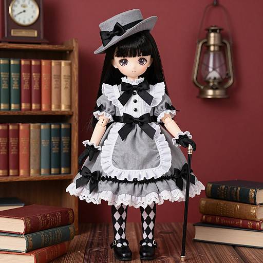 Victorian Doll in Elegant Attire