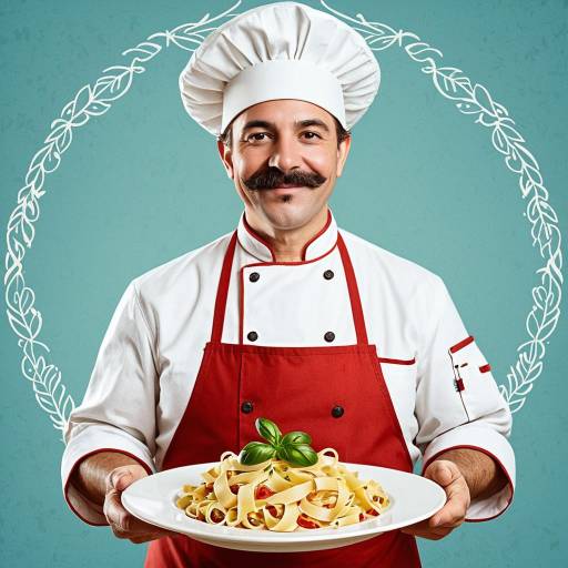 Chef Presenting Pasta Dish