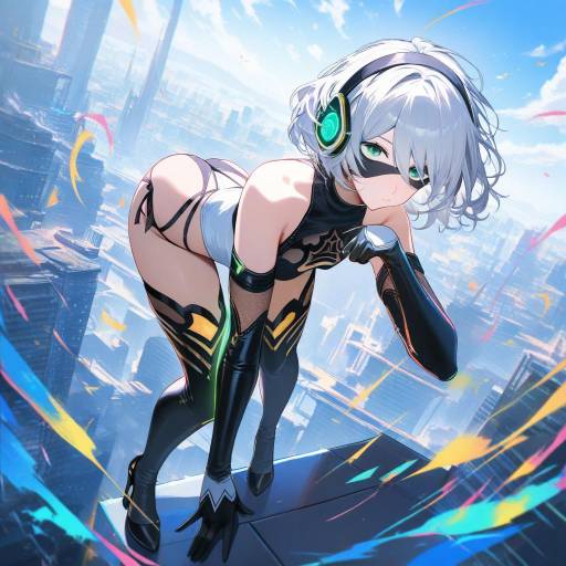 Nier Automata's 2B in Futuristic Setting