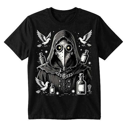 Medieval Plague Doctor T-Shirt Design