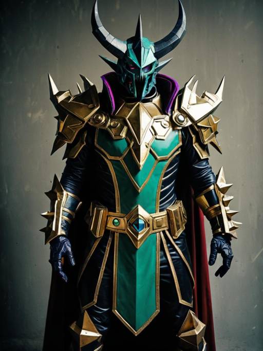 Realistic Chaos Gamma Cosplay Photography