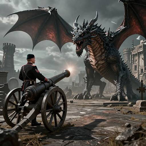 D&D Style Russian General vs Dragon