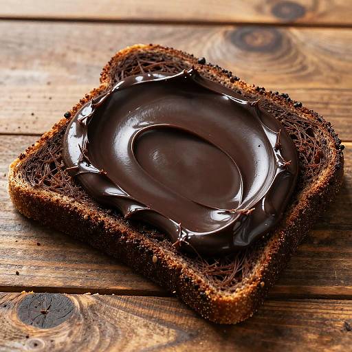 Artistic Ebony Cream on Dark Bread