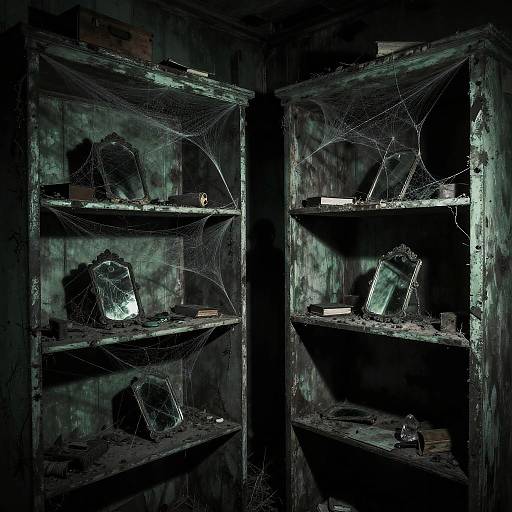 Eerie Abandoned Closet Horror Scene