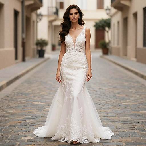 Pre-Wedding Shoot on Cobblestone Street