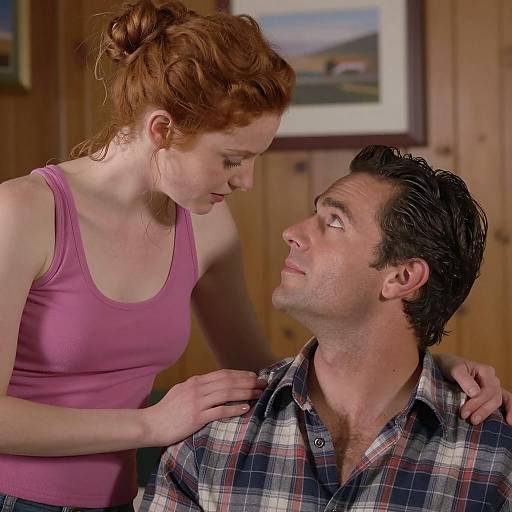 Intimate Indoor Couple Photograph