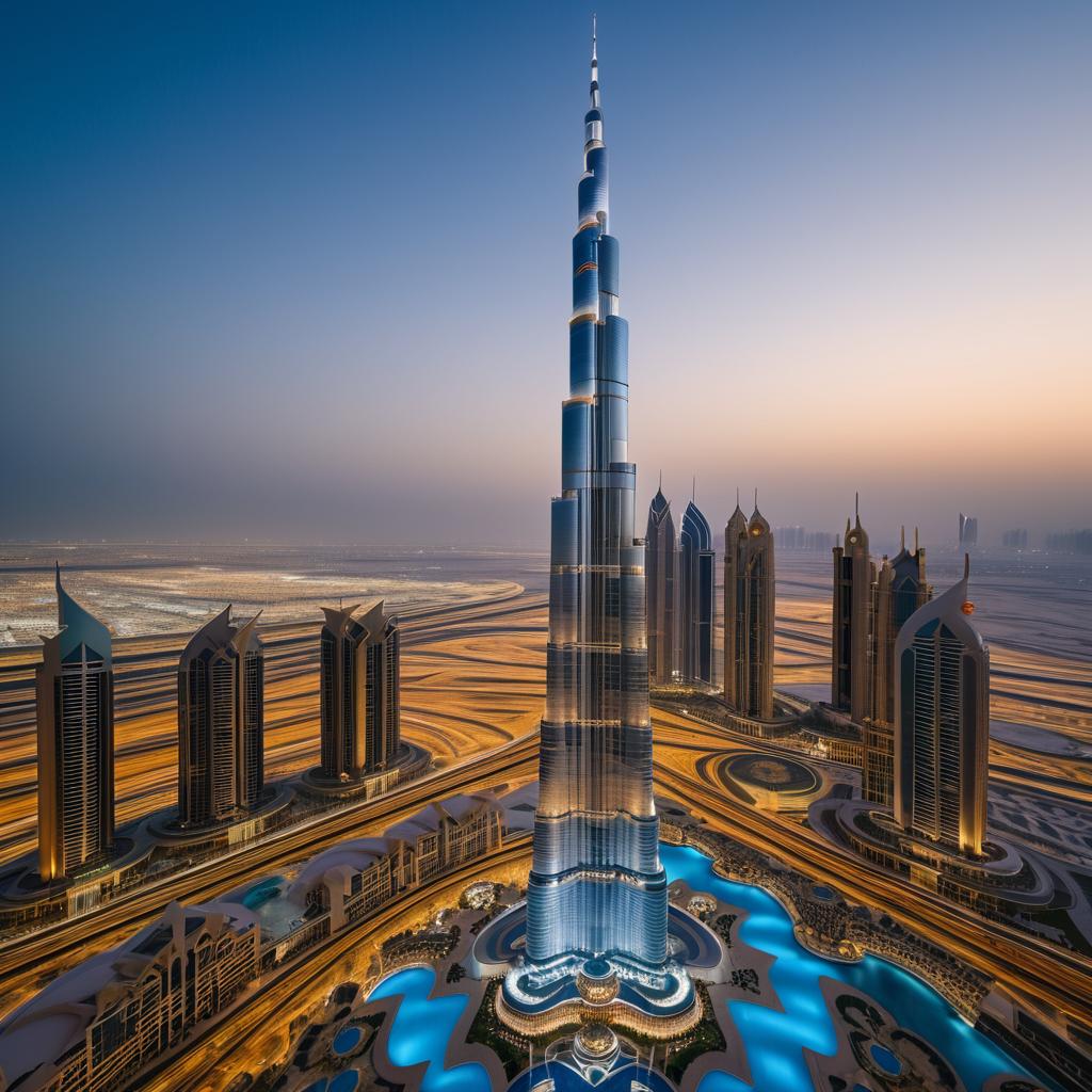 Dusk Photography of Burj Khalifa