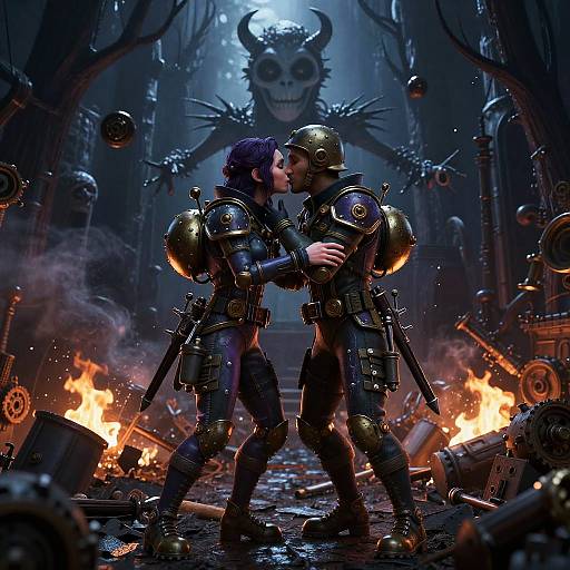 Nightmare Kiss: Steampunk Soldiers in War