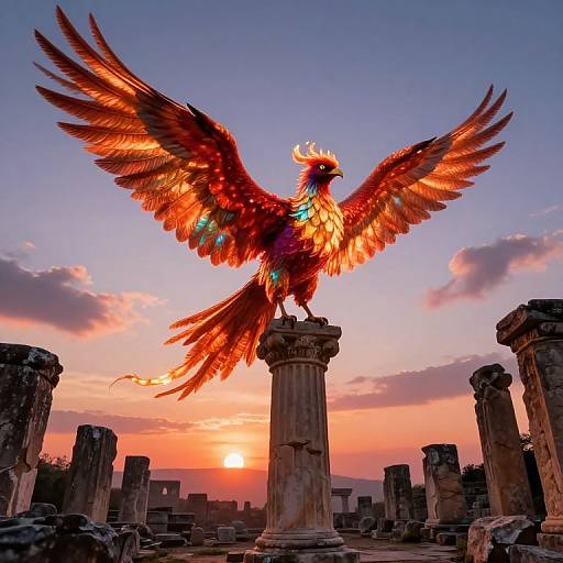 Majestic Mythical Creature in Twilight