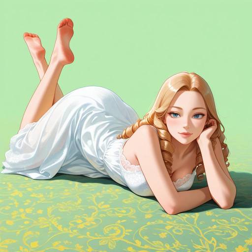 Photorealistic Portrait of a Serene Woman Photorealistic Portrait of a Serene Woman