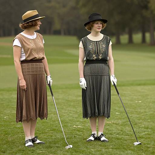1920s Female Golfer Fashion Style