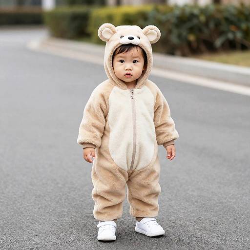 Adorable Toddler in Street Costume