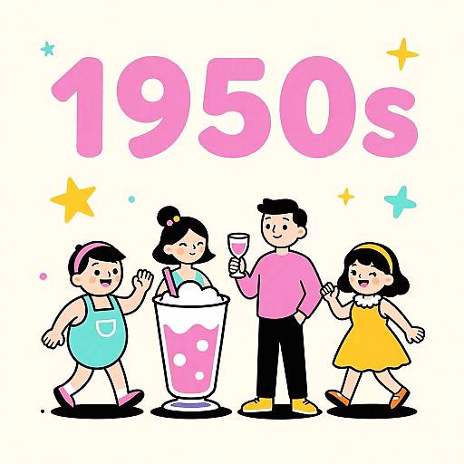 1950s Retro Advertising Poster