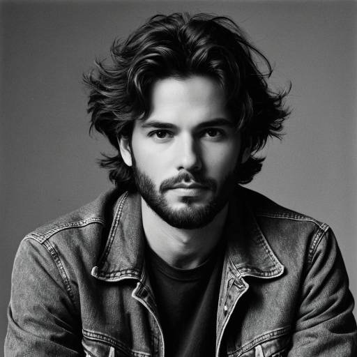 Young Man in Denim Jacket Portrait