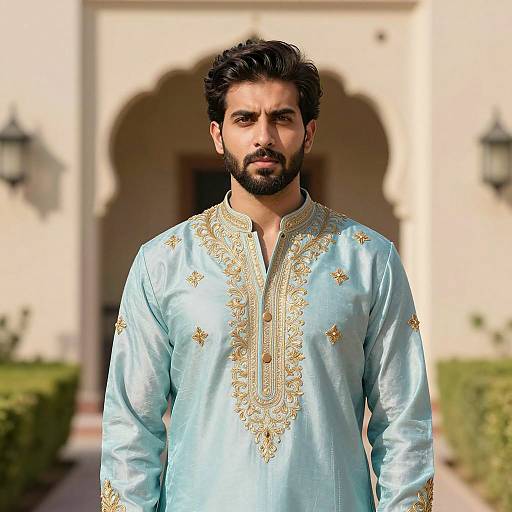 Elegant Kaftan Wedding Portraits