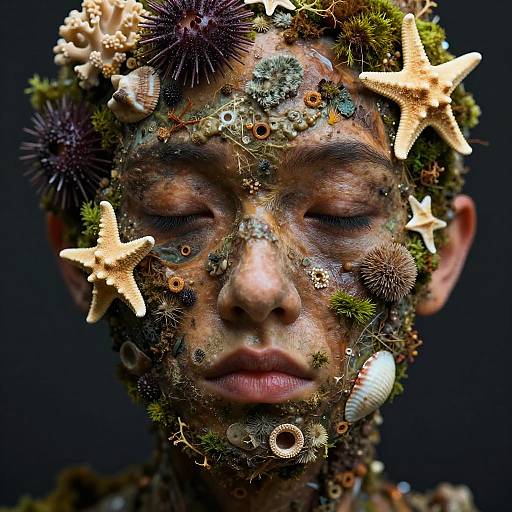 Nature-Inspired Human Face Portrait