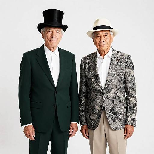 Two Older Men in Distinctive Attire