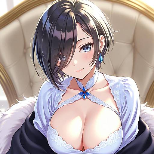 Illustration of Ark royal (azur lane), azur lane in the style of Morikura en