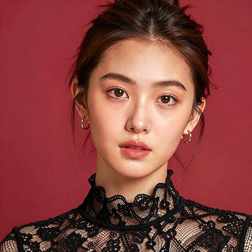 Portrait of a Young Woman in Lace