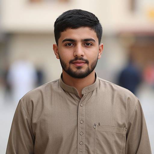 Realistic Kurdish Man Portrait