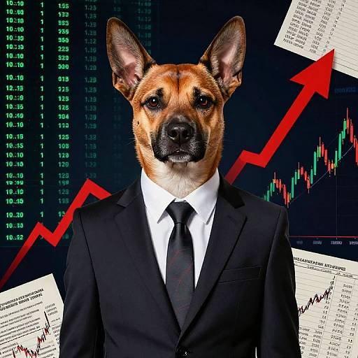 Romantic Doge in Business Pop Art