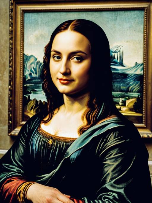 Realistic Monalisa Cosplay Portrait