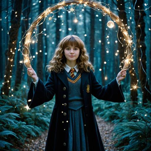 Celestial Hermione Granger in Dreamy Forest