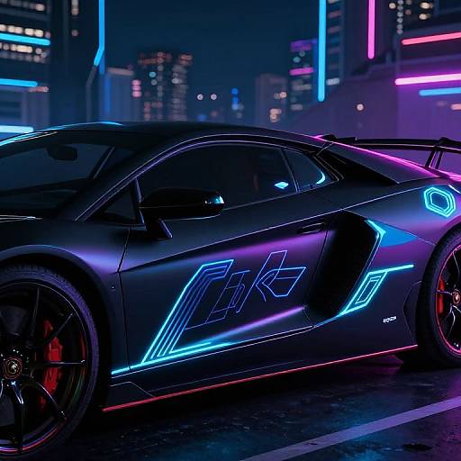 Futuristic Neon Car Stickers