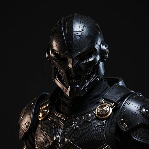 Gilded Void Hunter in Black Armor