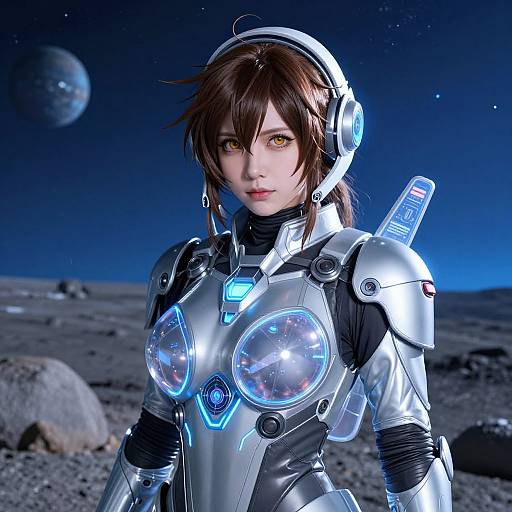 Futuristic Space Explorer Cosplay