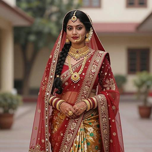 Elegant Indian Bridal Wear Photography