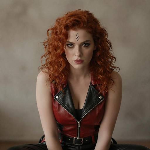 Vibrant Portrait of a Bold Woman