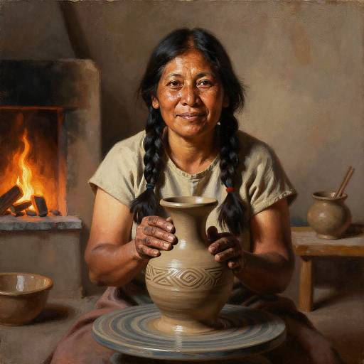 Documentary Realist Portrait of Indigenous Potter