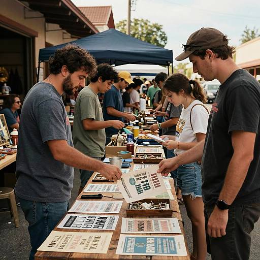 Vintage Craigslist Market Scene