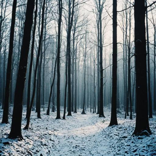 Winter Morning in a Serene Forest Winter Morning in a Serene Forest