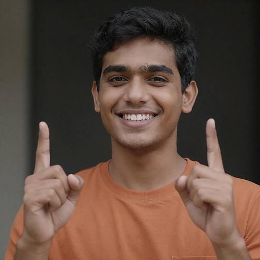 Portrait of a Smiling Young Man