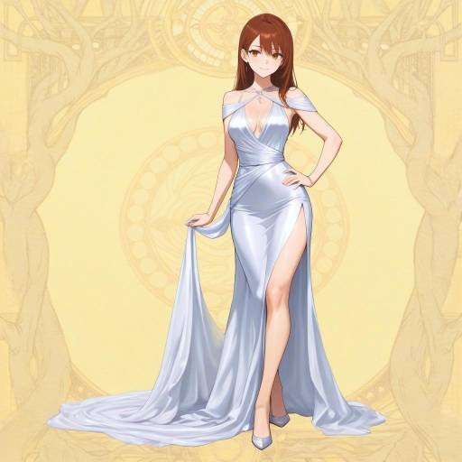 Elegant Athletic Woman in Evening Dress Elegant Athletic Woman in Evening Dress