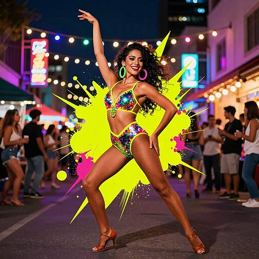 Glamorous Salsa Dance at Festival