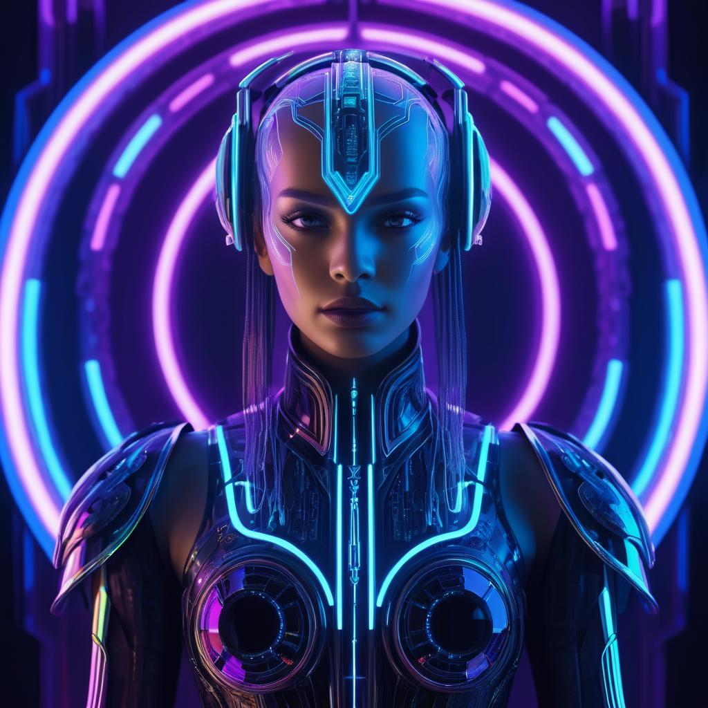 Cyborg Portrait: Elegance and Dystopia