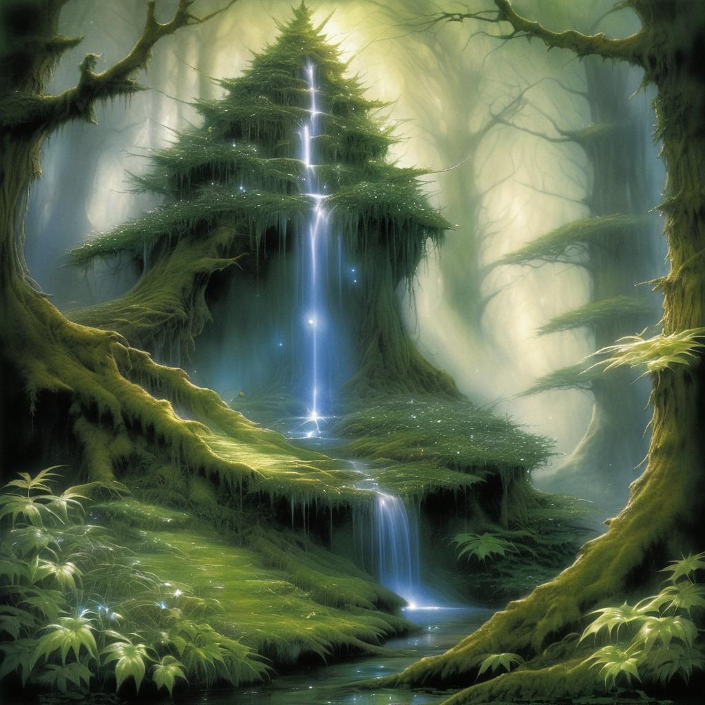 Mystical Farewell in an Ancient Forest